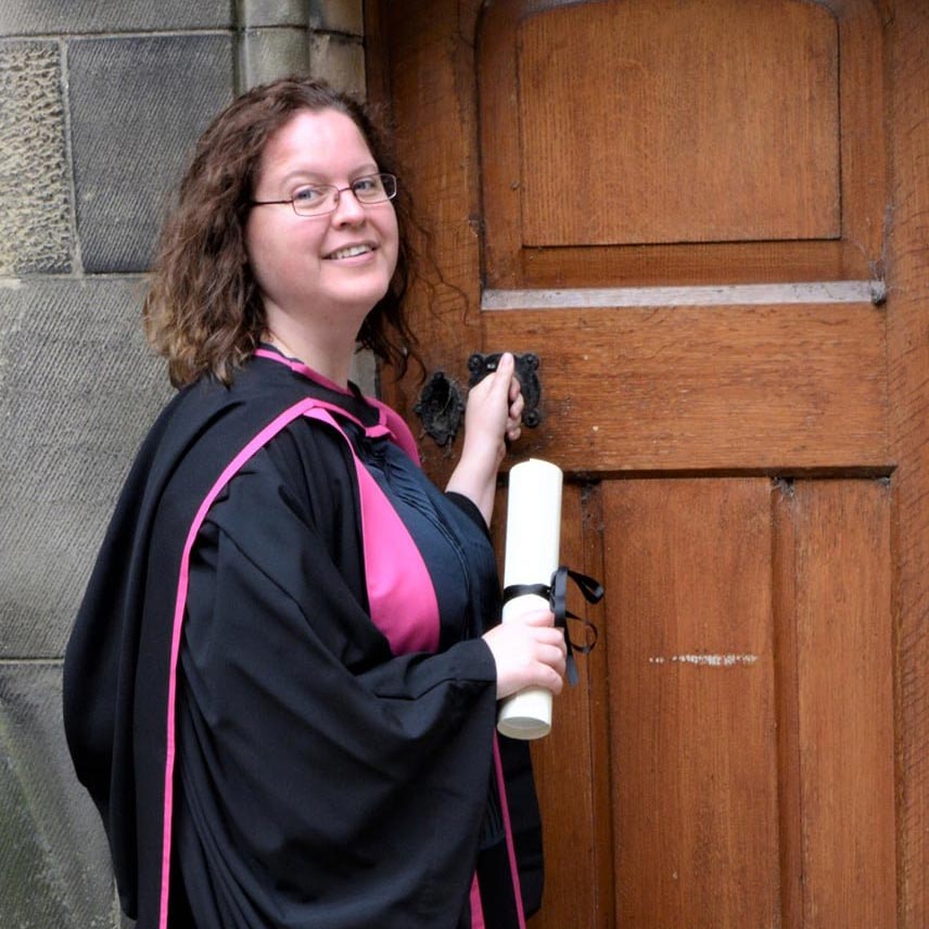 Dr. Carly McNamara PhD graduation at Glasgow University
